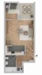 Renovierte SINGLE-Wohnung mit Loggia - Grundriss 2 OG