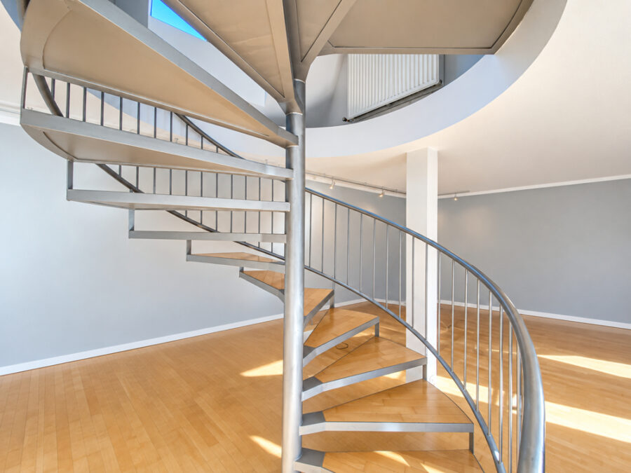 Bielefeld-Altstadt Maisonette Wohnung mit traumhafter Aussicht zur Sparrenburg - Wendeltreppe zum Galeriegeschoss